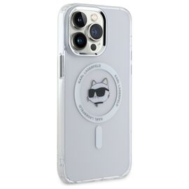 Karl Lagerfeld IML Metal Choupette Head MagSafe iPhone 13 Pro Case - White - Uncategorized Cases (2) - Cases - Techbox