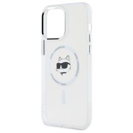 Karl Lagerfeld IML Metal Choupette Head MagSafe iPhone 13 Pro Case - White - Uncategorized Cases (2) - Cases - Techbox