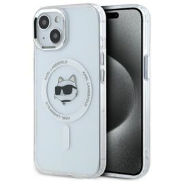 Karl Lagerfeld IML Metal Choupette Head MagSafe iPhone 15 Plus Case - White - Uncategorized Cases (2) - Cases - Techbox