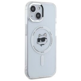 Karl Lagerfeld IML Metal Choupette Head MagSafe iPhone 15 Plus Case - White - Uncategorized Cases (2) - Cases - Techbox