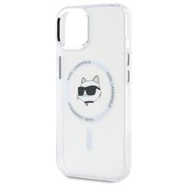 Karl Lagerfeld IML Metal Choupette Head MagSafe iPhone 15 Plus Case - White - Uncategorized Cases (2) - Cases - Techbox