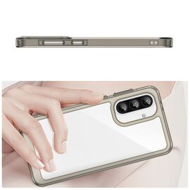 Outer Space Case for Samsung Galaxy A26 Cover with Flexible Frame - Semi-Transparent, Black | Techbox