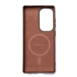 Wozinsky Carbon Fiber Case with MagSafe for Samsung Galaxy S25 - Brown - Samsung Cases - Cases - Techbox