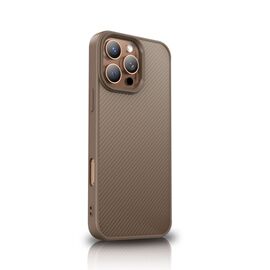 Wozinsky Carbon Fiber Case with MagSafe for Samsung Galaxy S25 - Brown - Samsung Cases - Cases - Techbox