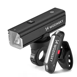 Wozinsky WSBLB3 Front (1000 lm) and Rear USB-C Bike Light Set - Black - Smartphone Holders - Smartphones - Techbox