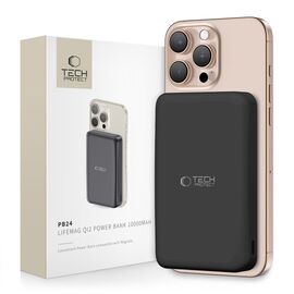 Powerbank Tech-Protect PB24 LifeMag QI2 MagSafe 10000 mAh - black - Powerbanks - Smartphone Chargers - Techbox