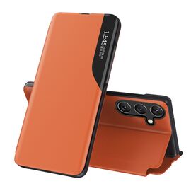 Eco Leather View Case elegant case with flap and stand function for Samsung Galaxy A36 - orange - Samsung Cases - Cases - Techbox