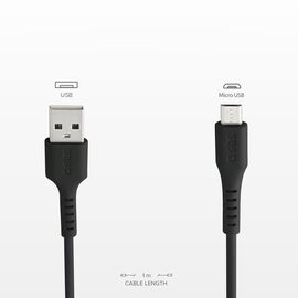 SBS LTHL200 USB-A - Micro-USB Cable 1m - Black | Techbox