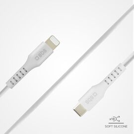 SBS TECABLELIGTC1W USB-C - Lightning Cable MFi Certified, 1m - White | Techbox