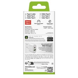 SBS TECABLETCC10W USB-C Cable - USB-C Power Delivery 25W 1 m - white | Techbox