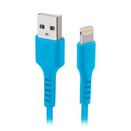 SBS TECABLEUSBIP589A USB-A - Lightning Cable - Blue | Techbox