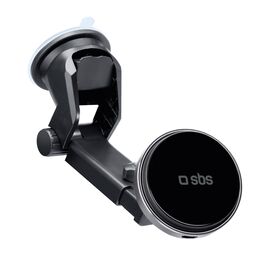 SBS TESUPMAGEXTWIR15W Telescopic Smartphone Holder with Wireless Charger, MagSafe Compatible, for Windshield and Dashboard - Black - Smartphone Holders - Smartphones - Techbox