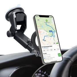 SBS TESUPMAGRINGEXT Smartphone Holder for Dashboard and Windshield, MagSafe Compatible - Black - Smartphone Holders - Smartphones - Techbox