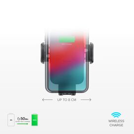 SBS TESUPWIR15WAUT smartphone holder with wireless charger for air vent - black - Smartphone Holders - Smartphones - Techbox