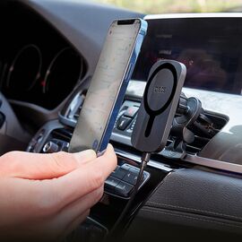 SBS TESUPWIR15WMS Smartphone Holder with Charger Compatible with MagSafe - Black - Smartphone Holders - Smartphones - Techbox