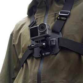 Tech-Protect GA100 Chest Mount for GoPro / DJI - Black