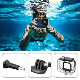 Tech-Protect GA200 Waterproof Case for GoPro Hero 9 / 10 / 11 / 12 - Transparent | Techbox
