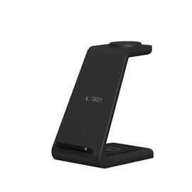 Tech-Protect QI15W-A36 3in1 Charging Station for Apple - Black