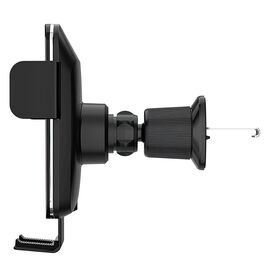 Wozinsky WEDZ-3Y8S clamp car holder with 15W inductive charger for phone on the air vent - black | Techbox