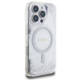 Guess Resin Gradient Glitter MagSafe case for iPhone 16 Pro - silver - Apple Cases - Cases - Techbox