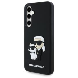 Karl Lagerfeld 3D Rubber Karl&amp;Choupette Case for Samsung Galaxy S24 FE - Black | Techbox