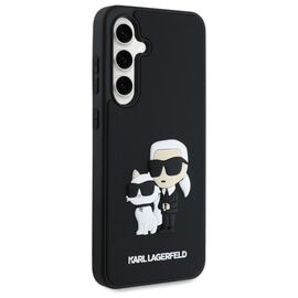 Karl Lagerfeld 3D Rubber Karl&amp;Choupette Case for Samsung Galaxy S24 FE - Black | Techbox