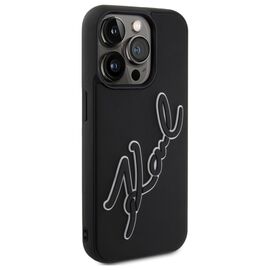 Karl Lagerfeld 3D Rubber Signature Case for iPhone 15 Pro - Black - Uncategorized Cases (2) - Cases - Techbox