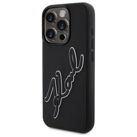 Karl Lagerfeld 3D Rubber Signature Case for iPhone 15 Pro Max - Black | Techbox