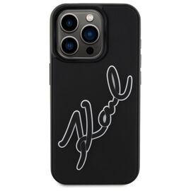 Karl Lagerfeld 3D Rubber Signature Case for iPhone 15 Pro Max - Black | Techbox