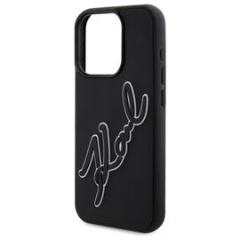 Karl Lagerfeld 3D Rubber Signature Case for iPhone 15 Pro Max - Black | Techbox