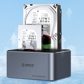 Orico 6656C3-C 5-Bay Docking Station with Offline Clone Function 2.5"/3.5" SATA HDD/SSD - Gray - Cases & Accessories - Hard Drives - Techbox