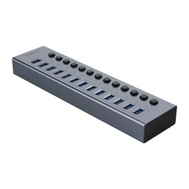 Orico BT2U3-13AB Hub 13x USB-A 3.0 with switches - gray - USB Hubs & Card Readers - Peripherals - Techbox