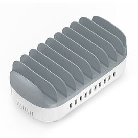 Orico DUK-10P-V1 Smart Charging Station 10 x USB-A - White - Powerbanks - Smartphone Chargers - Techbox