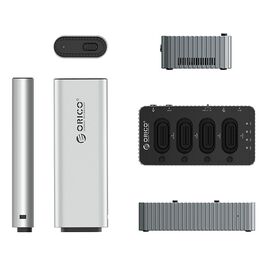 Orico IT48N-C 4-Disk Docking Station with M.2 NVME Clone Function - Gray - Cases & Accessories - Hard Drives - Techbox