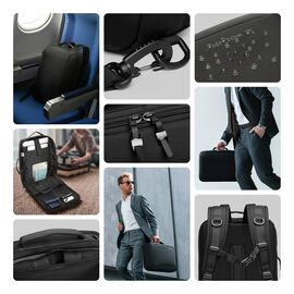 Wozinsky Premium 15.6'' Laptop Backpack/Bag with Strap - Black | Techbox