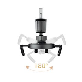 Dudao F2+ smartphone holder for air vent, clamp - black | Techbox
