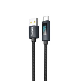 Dudao L7T USB-A - USB-C 66W Cable with LED Display 1m - Black | Techbox