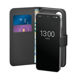 Puro Booklet Case with Flip and Wallet for Samsung Galaxy S25 - Black | Techbox