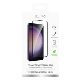 Puro Frame Tempered Glass with Black Frame for Samsung Galaxy S25+ / S24+ | Techbox