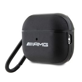 AMG AMAP2SLWK AirPods Pro 2 (2022/2023) cover black/black Leather White Logo | Techbox