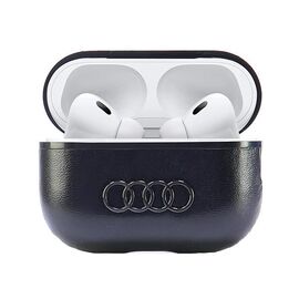 Audi Leather Big Logo AirPods Pro 2 cover black/black AU-APP2-GT/D3-BK - Smartphone Accessories - Cables & Accessories - Techbox