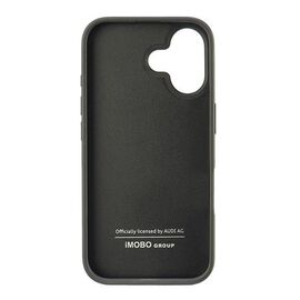 Audi Synthetic Leather iPhone 16 6.1" black/black hardcase AU-TPUPCIP16-GT/D2-BK