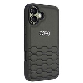 Audi Synthetic Leather iPhone 16 Plus 6.7" black/black hardcase AU-TPUPCIP16M-GT/D2-BK