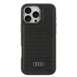 Audi Synthetic Leather MagSafe iPhone 16 Pro Max 6.9" black/black hardcase AU-TPUPCMIP16PM-GT/D3-BK