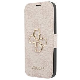 Guess GUBKP13X4GMGPI iPhone 13 Pro Max 6.7" pink/pink book 4G Big Metal Logo