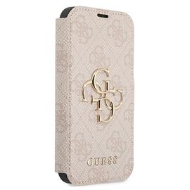 Guess GUBKP13X4GMGPI iPhone 13 Pro Max 6.7" pink/pink book 4G Big Metal Logo