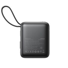 Joyroom JR-PBF27 10000mAh 22.5W Powerbank with Built-in USB-C and Lightning Cables - Black - Travel Chargers - Smartphone Chargers - Techbox