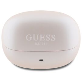 Guess Bluetooth Headphones GUTWST88MCTGP TWS + Docking Station Pink Capsule Printed Logo