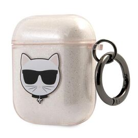 Karl Lagerfeld Glitter Choupette Case for AirPods 1 / 2 - Gold - Smartphone Accessories - Cables & Accessories - Techbox