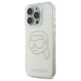 Karl Lagerfeld KLHCP16XHKHDCELT iPhone 16 Pro Max 6.9" transparent hardcase IML Rhinestones Karl Head